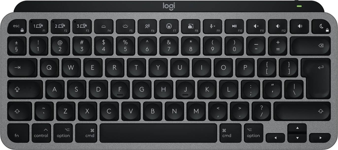 Logitech Master MX Keys Mini For Mac tangentbord Hem / Kontor Bluetooth QWERTY Amerikanskt internationellt Svart, Grå