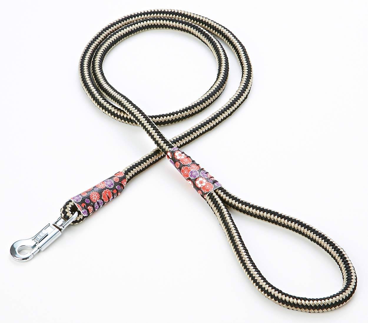 Petio Inuga Sakura och Chrysanthemum Rund Snöre, Svart, 10mm