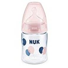 NUK 10215273 First Choice Plus PA-flaska, 150 ml, djuphavsdrickare, 0–6 månader, 1 st, ballong, rosa