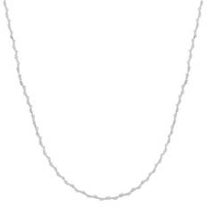 Argento Silver Sparkle Twist Necklace - 45cm