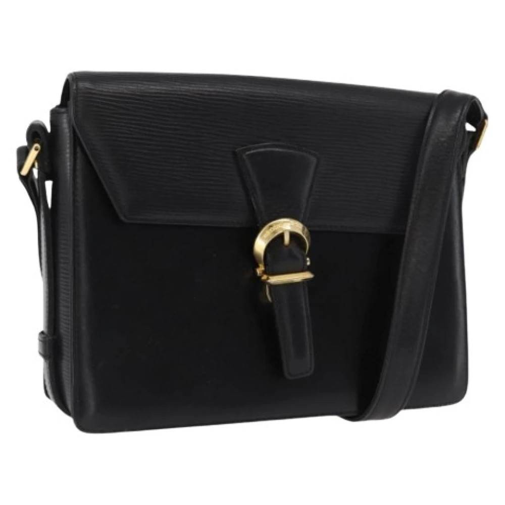 Valentino Vintage Pre-owned Læder Skuldertaske - Vintage - Dame - Sort - ONE SIZE - Uld