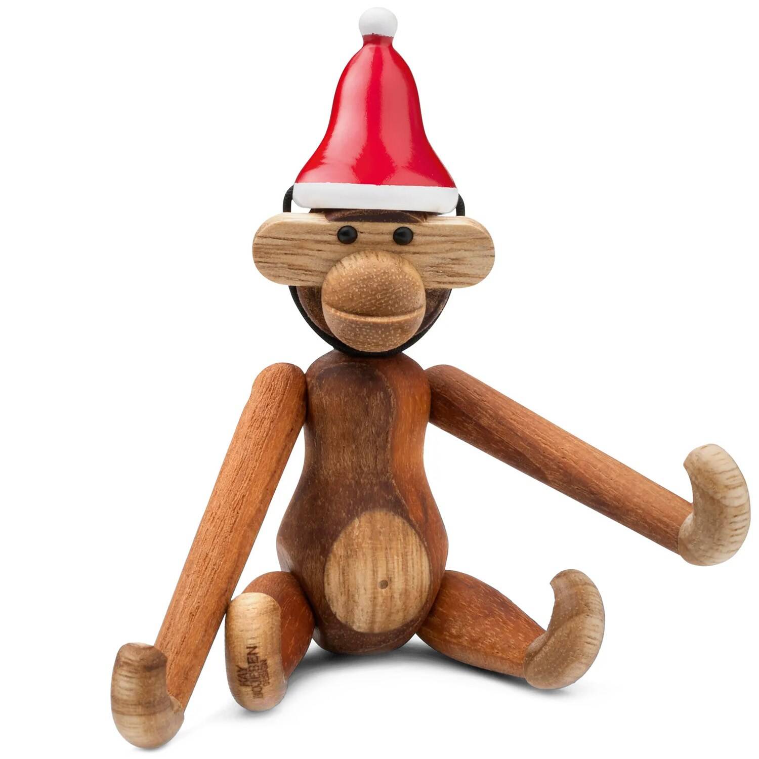 Kay Bojesen Apa Mini Med Tomteluva - Tomtar & Julfigurer Teak Multi - 207261-216459