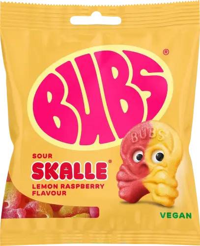 BUBS Lemon Raspberry Skalle 155g