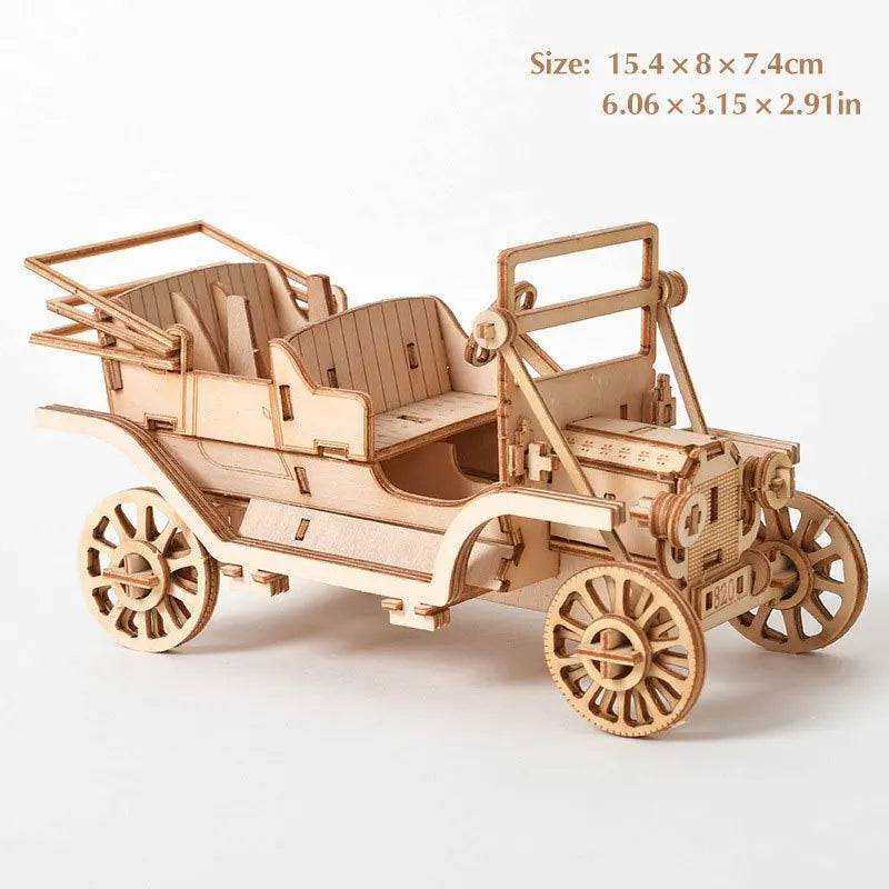 Träpussel Olika modeller 3D - classic cars