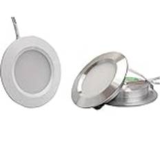 2 st underskåp ljus, 12 V lågspänning ultratunn dold LED downlight LED-display skåp lampa för displayskåp bokhylla garderob