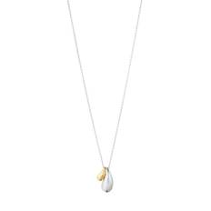 Georg Jensen Reflect halskæde i sølv med vedhæng i sølv og 18kt guld (20001845)