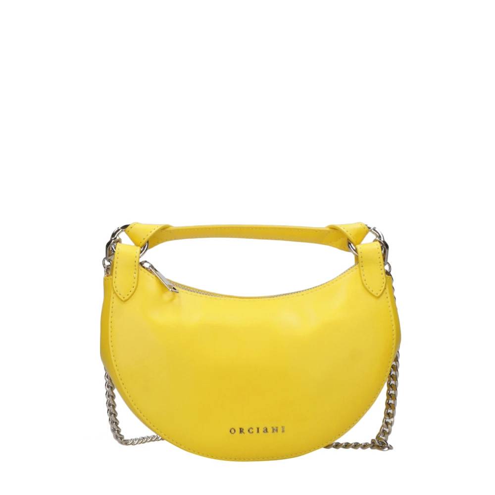 Orciani Dumpling Soft Mini Taske - Tasker - Dame - Gul - ONE SIZE - Uld