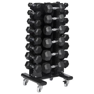 Master Fitness Hantelset Hexagon 1–20 kg Par Inklusive Ställ – Hantelset