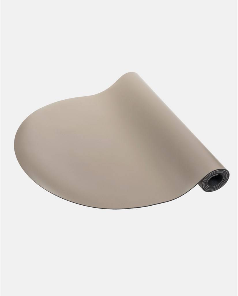 Yogamatta Grip mat Flow half moon 5 mm, Hazel taupe - Yogiraj