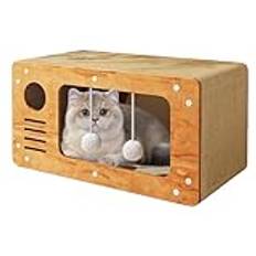 Cat House Cat Scratcher,Cardboard Cat House | Farmhouse Corrugated Scratch Pad - Kartong Cat House Scratch Pad Cat Scratching Board Sänglounge för smådjur