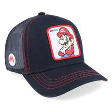 Capslab - Svart trucker Keps - Super Mario Bros Mario 2 Black Trucker @ Hatstore