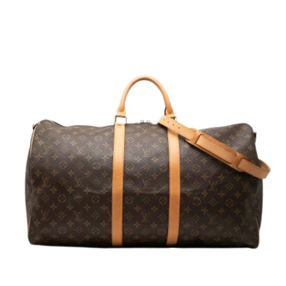 Louis Vuitton Vintage Pre-owned Keepall Bandouliere 55 - Vintage - Dame - Brun - ONE SIZE - Uld