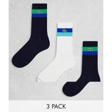 Lacoste - Essentials - Pakke med 3 par sokker i hvid og marineblå