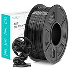 ABS-filament 1,75 mm för 3D-utskrift, SUNLU ABS-filament svart 1,75 +/- 0,02 mm, 1 kg/spole för FDM 3D-skrivare