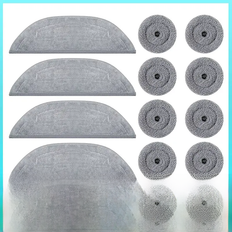 For Roborock S8 Maxv Ultra\G20S Antibacterial Shock Mop Cloth Round Rag Robot Vacuum Cleaner
