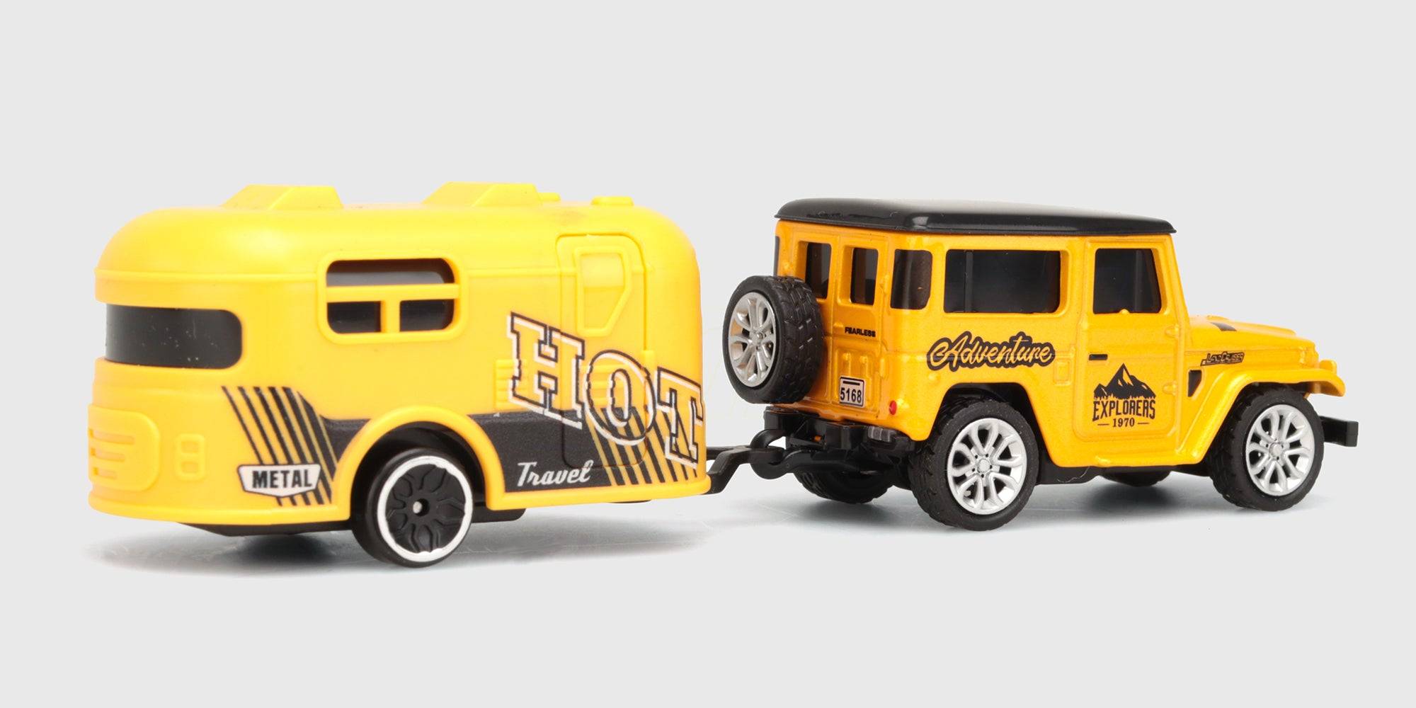 Mini RC Car Land Cruiser - Gul