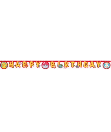 Pokémon - Guirlande Happy Birthday - 2m.