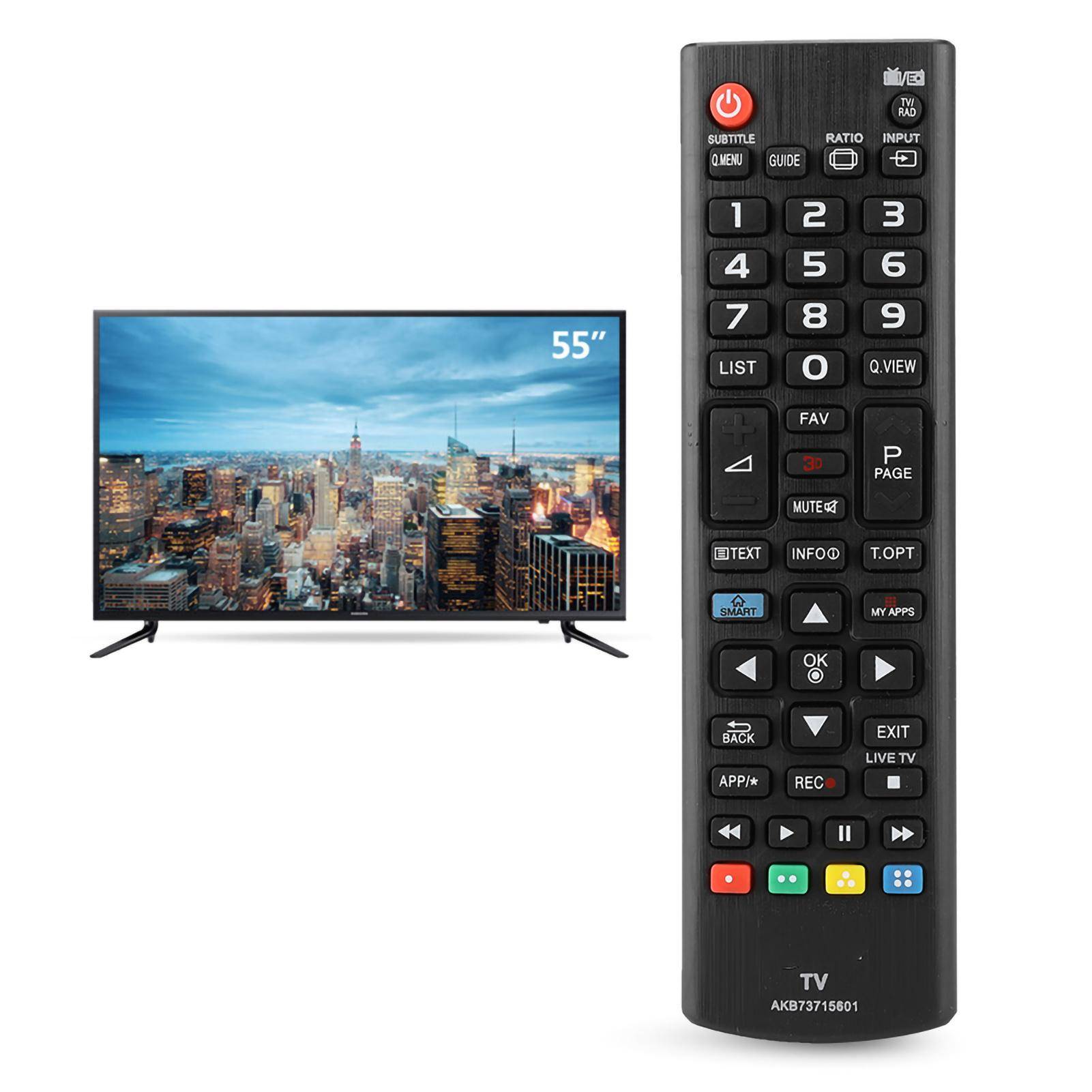Multifunktionell Smart LED Trådlös LCD TV Fjärrkontroll för LG AKB73715601 vit