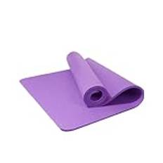 Yogamatta 10 mm 15 mm 20 mm tjock yogamatta halkfri filt hem gym sport hälsa gå ner i vikt fitnessmattor träningsdyna för kvinnor för pilates, stretching, gymnastik, gym och camping (lila, 185 61 10
