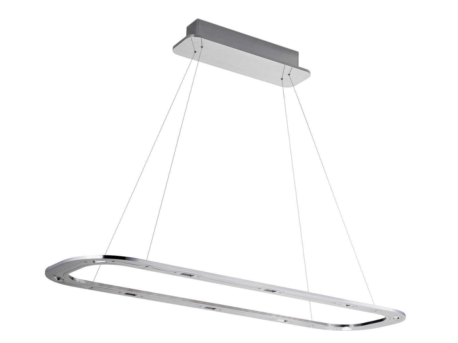 Piani lungo pendel BYOK - 140 cm / Uden uplight / Sort mat eloxiert