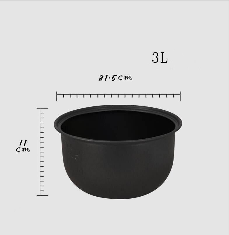 Elektrisk tryckkokare foder 1.6/3l/4l/5l/6l non-stick risgryta gall svart kristall inre tillbehör spis delar kostym midea