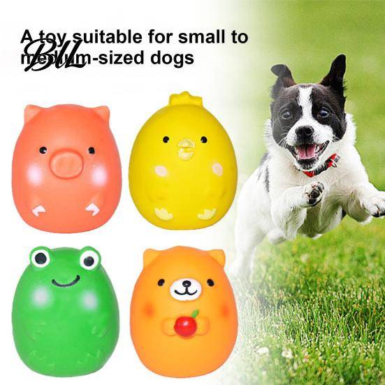 Säker Tugg leksak för Hundar Pipande Djur Hund Latex Kyckling Gris Groda Björn Giftfri Tandrengöring Liten Mellan Hämta Träning