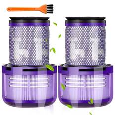 Sæt med 2 Dyson V12-filtre, til Dyson V12 Slim Absolute Filter-støvsuger, til Dyson V12-filter, vaskbart Hepa-tilbehør, Dyson V12 Sl-bagfilter