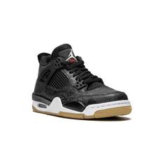 Jordan Kids - Air Jordan 4 Retro SE sneakers - barn - polyester/polyuretan/gummi - 5.5Y - Svart