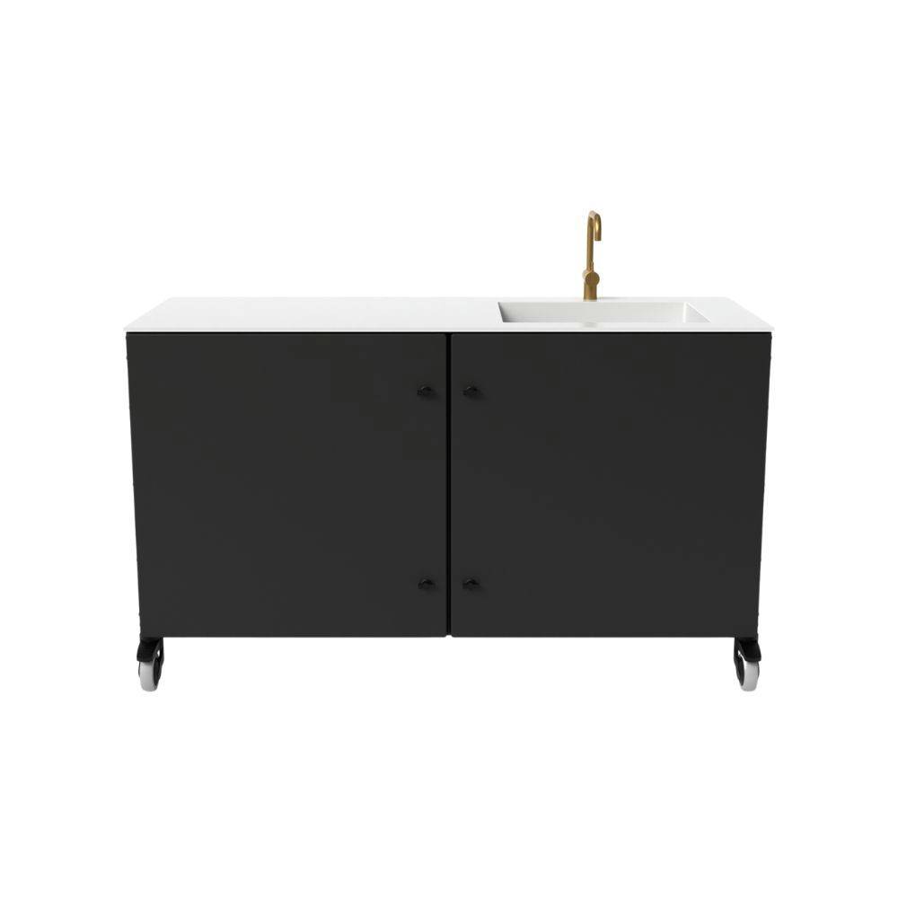Norrvik 2 Moduler (inkl. vask) Højre Jet Black