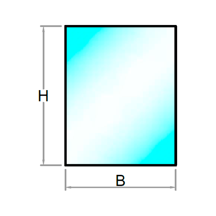 Retvinklet Firkant - Polycarbonat - 2 mm - 10 mm - Tilskåret