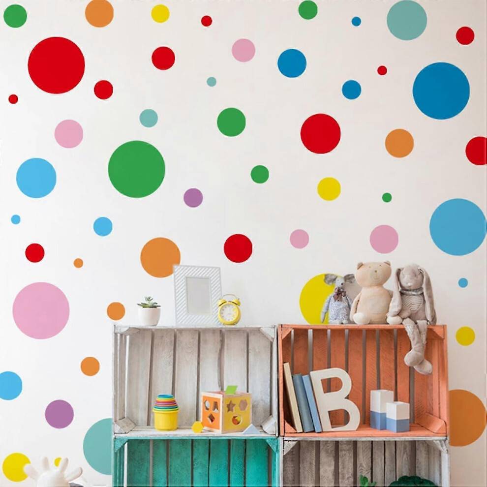 Wall Stickers & Murals Polka Dots Wall Decals Peel And Stick 9 Sheets Of Wall Stickers for Bedroom Living Room Bathroom Kitchen Polka Dots Wall Decals