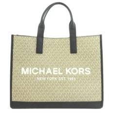 Michael Kors Pre-owned, Pre-owned, Dame, Beige, ONE SIZE, Tyl, Pre-owned canvas håndtasker
