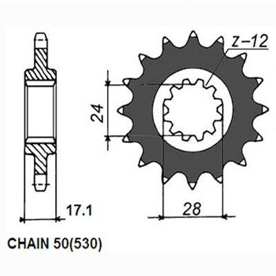 SUNSTAR 520-16 Framdrev