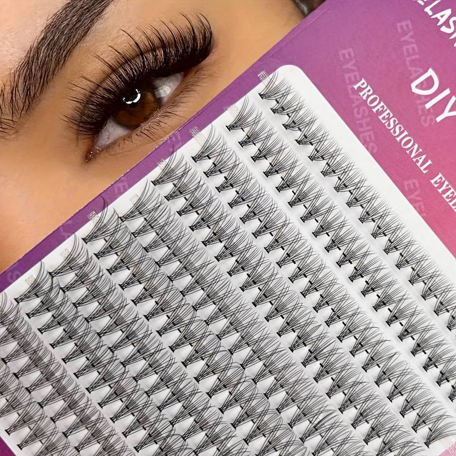 200 Natural Eyelash Extension Sets: For Self-application-natural, Fluffy And Thick Eyelashes, Suitable For Beginners And Reusable Eyelash Extension Sets