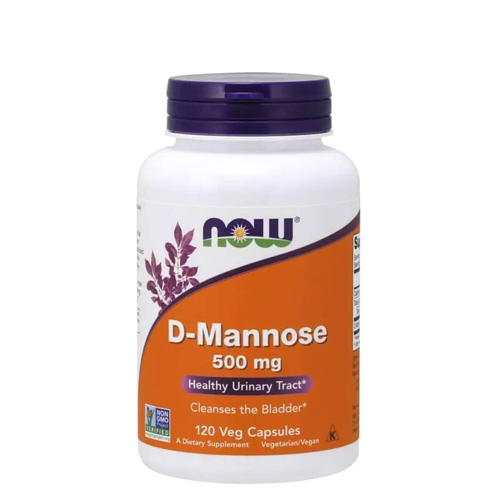 NOW D-Mannose 500 mg 120 vegkapslar