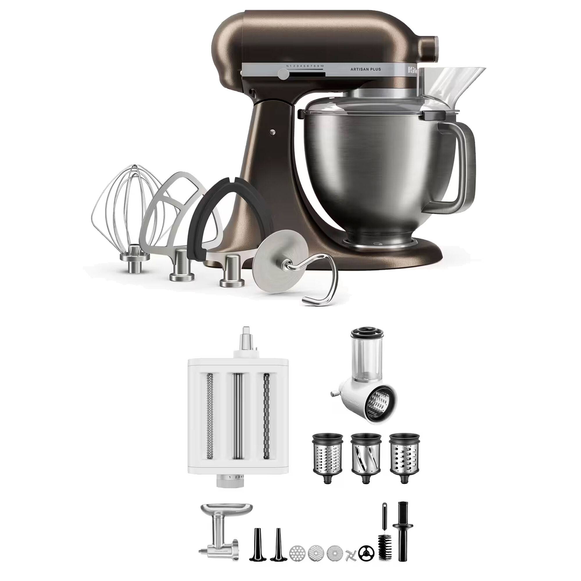 Kitchenaid Artisan Plus köksmaskin med tillbehörspaket 4,7 liter, iron ore - Iron ore