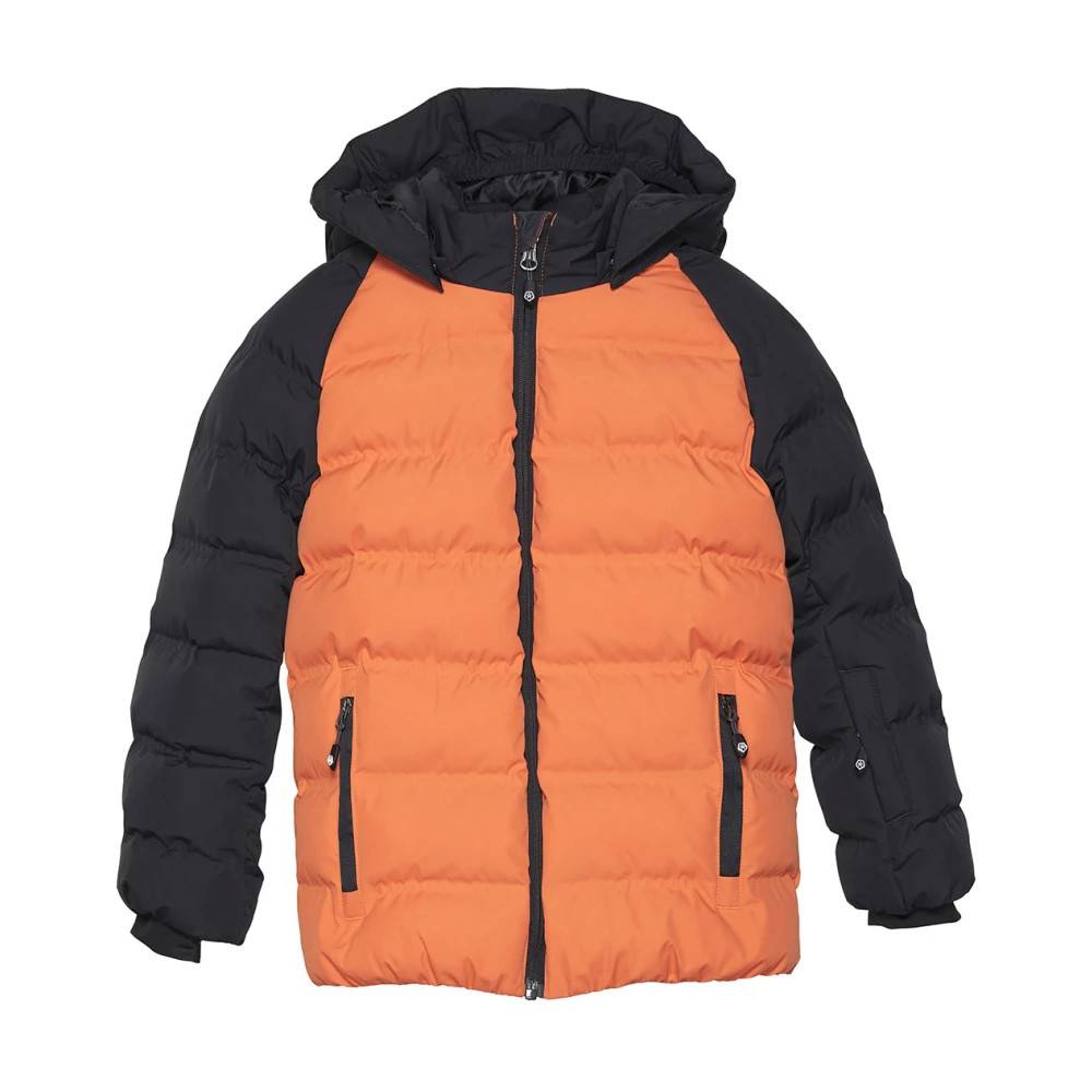 Color Kids Orange Ski Jacket Quilt - Kids - unisex - Orange - 116 CM - Uld