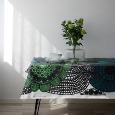 Marimekko Siirtolapuutarha Grön/Svart Vaxduk