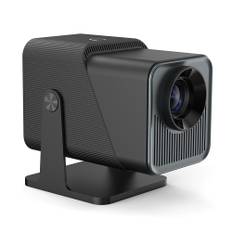 720P Projector WiFi BT5.2 Android 11 System 180 degrees Rotatable Movie Projector with 220in Display UK svart