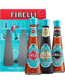 Casa Firelli Italian Hotsauce Variety Pack - 3 Olika Smakfulla Starka Såser i Presentförpackning 444 ml (Italien)
