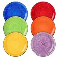 vancasso bonita tårttallrik, 6 delar, platt tallrik, Ø 18,8 cm, pastatallrik, desserttallrik, set
