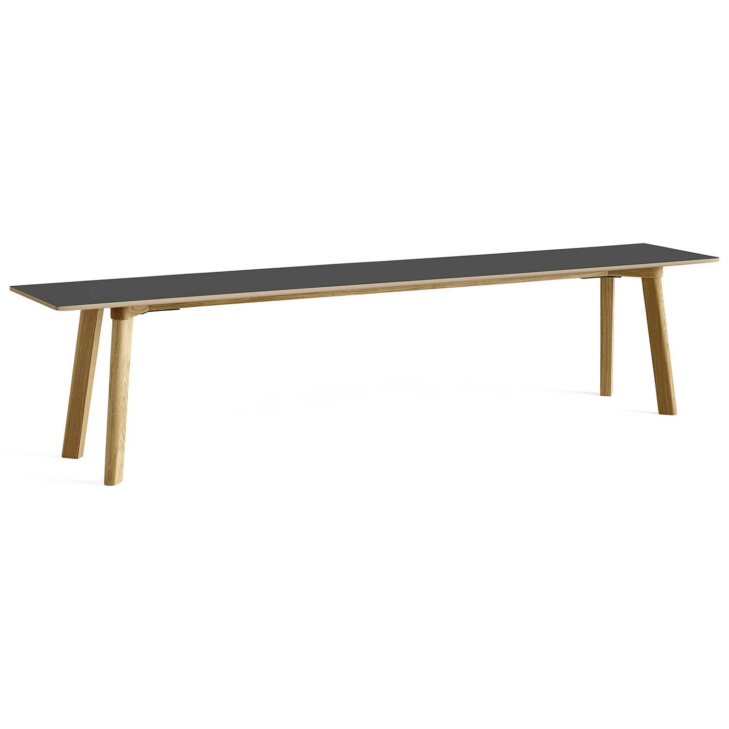 Hay Cph Deux 215 2.0 Bænk 200 Cm / Vandbaseret Lakeret Eg - Bænke Laminat Stone Grey - AE848-A326-AR36.