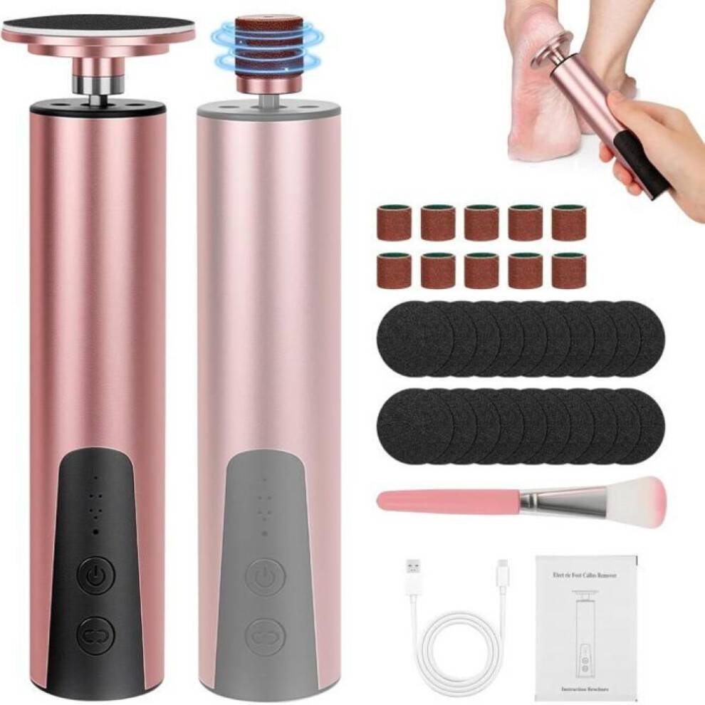 Elektrisk fodfil, fodfil, pedicure- og hårdhudsfjerner, genopladelig, 9-trins display