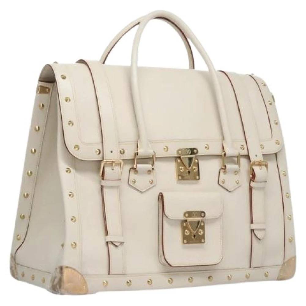 Louis Vuitton Vintage Pre-owned Laeder hndtasker - Vintage - Dame - Hvid - ONE SIZE - Tyl