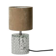 Speedtsberg Dida Bord lampe Beige med velour skærm H29cm