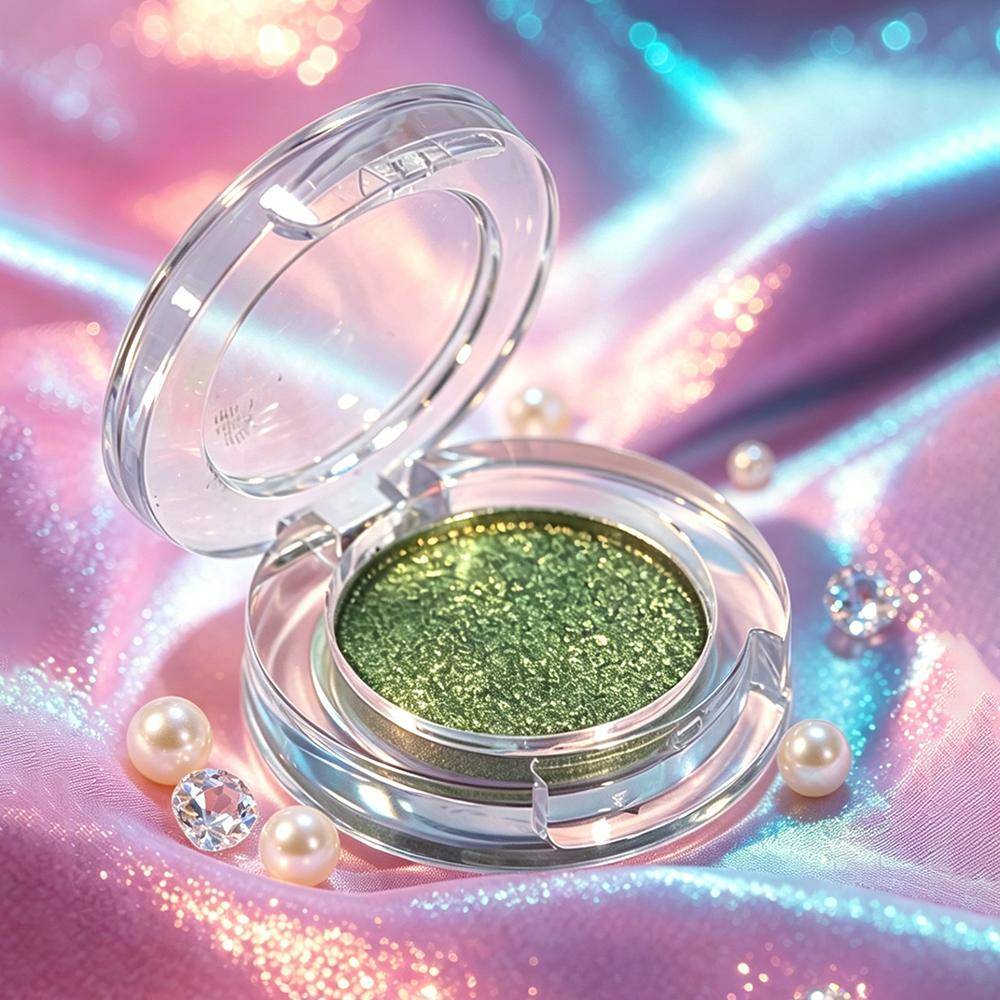 Kameleont Multi-Chrome Ögonskuggspalett, Skiftande Pigment Skimmer Glitter Metallisk Ögonskugga, Flerfärgad Glittrande Ögonmakeup & Ansiktshighlighter