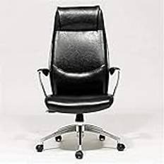 Lättviktskontor Life Swivel Kontorsstol, Justering Höjd Faux Leather Recliner Hög rygg Lutningslås Funktion Bekväm chefsstol