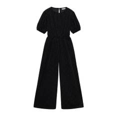 MANGO KIDS Overall 'Hadid' sort / sølv - 116