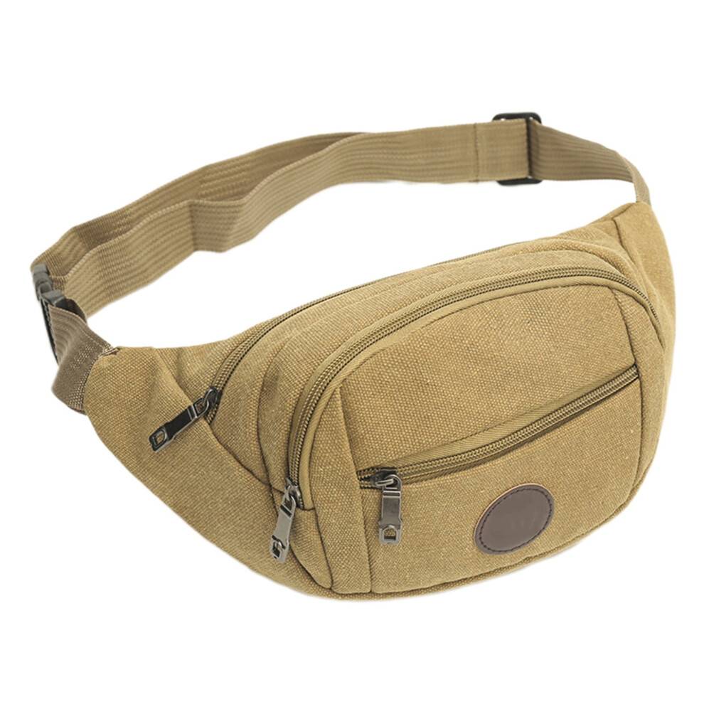 Canvas Crossbody-taske Unisex Justerbar Rem 1-pak