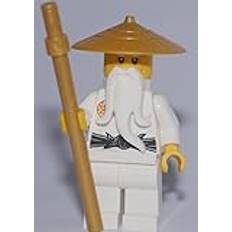 LEGO Ninjago: Minifigur Master Wu / Sensei Wu med stav (70596) SELTENE VERSION